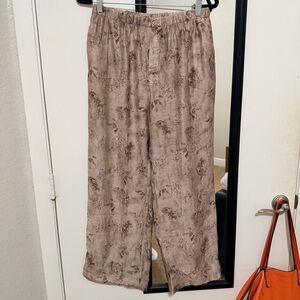 Zara Beaded Abstract Brown Pants